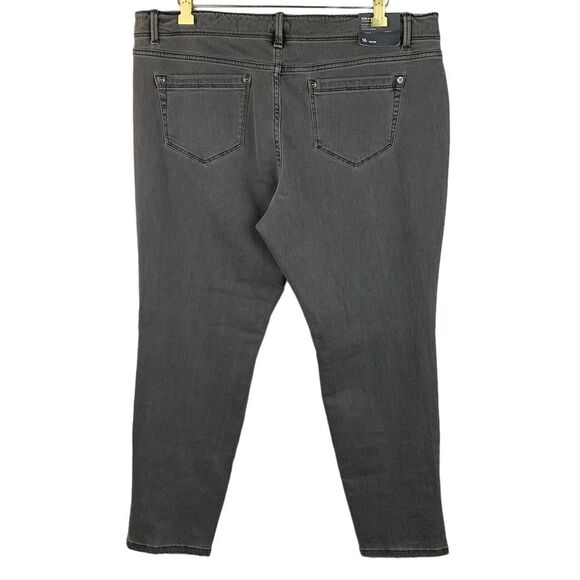 NWT J. Jill denim women’s Authentic fit slim ankle jeans onyx wash sz 16 petite - Picture 2 of 10